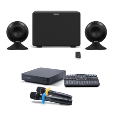 Караоке-комплект для дома EVOBOX + микрофоны SE • 200D + аудиосистема EvoSound Sphere