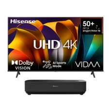 Лазерный УКФ-проектор + Телевизор 55" Hisense PL2SE+55A6N